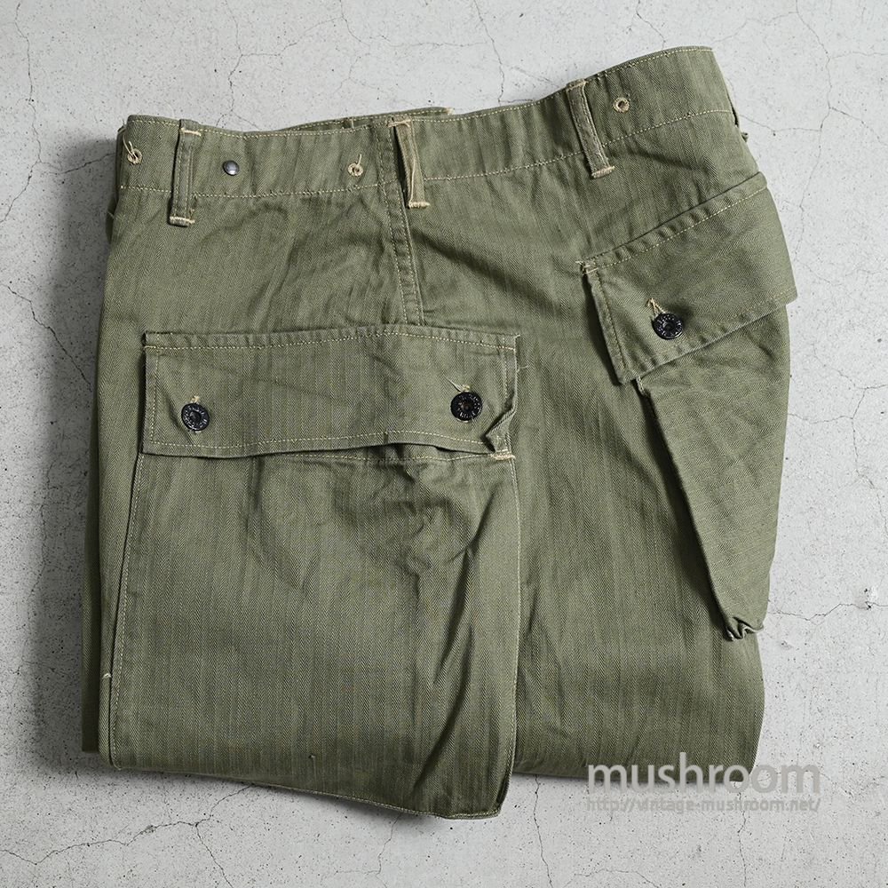 WW2 USMC P-44 HBT TROUSERS（JUST-WASHED/W36） - 古着屋 ｜ mushroom(マッシュルーム) ヴィンテージ クロージングストア