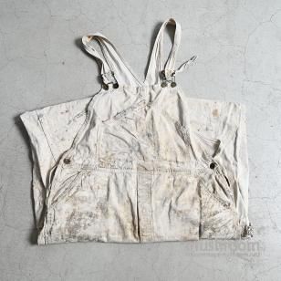 MADEWELL WHITE COTTON OVERALL WITH MOUNTAIN POCKET1930'S