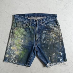 LEVI'S 551ZXX CUT-OFF JEANS with PAINT1960'S/GOOD CONDITION