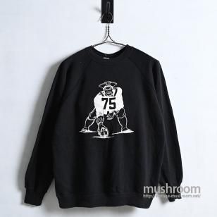 CHAMPION PIRATES PRINT SWEAT SHIRT1980'S/BLACK BODY/X-LARGE