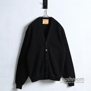 Jantzen BLACK ALPACA CARDIGAN1960'S/VERY GOOD CONDITION/MEDIUM