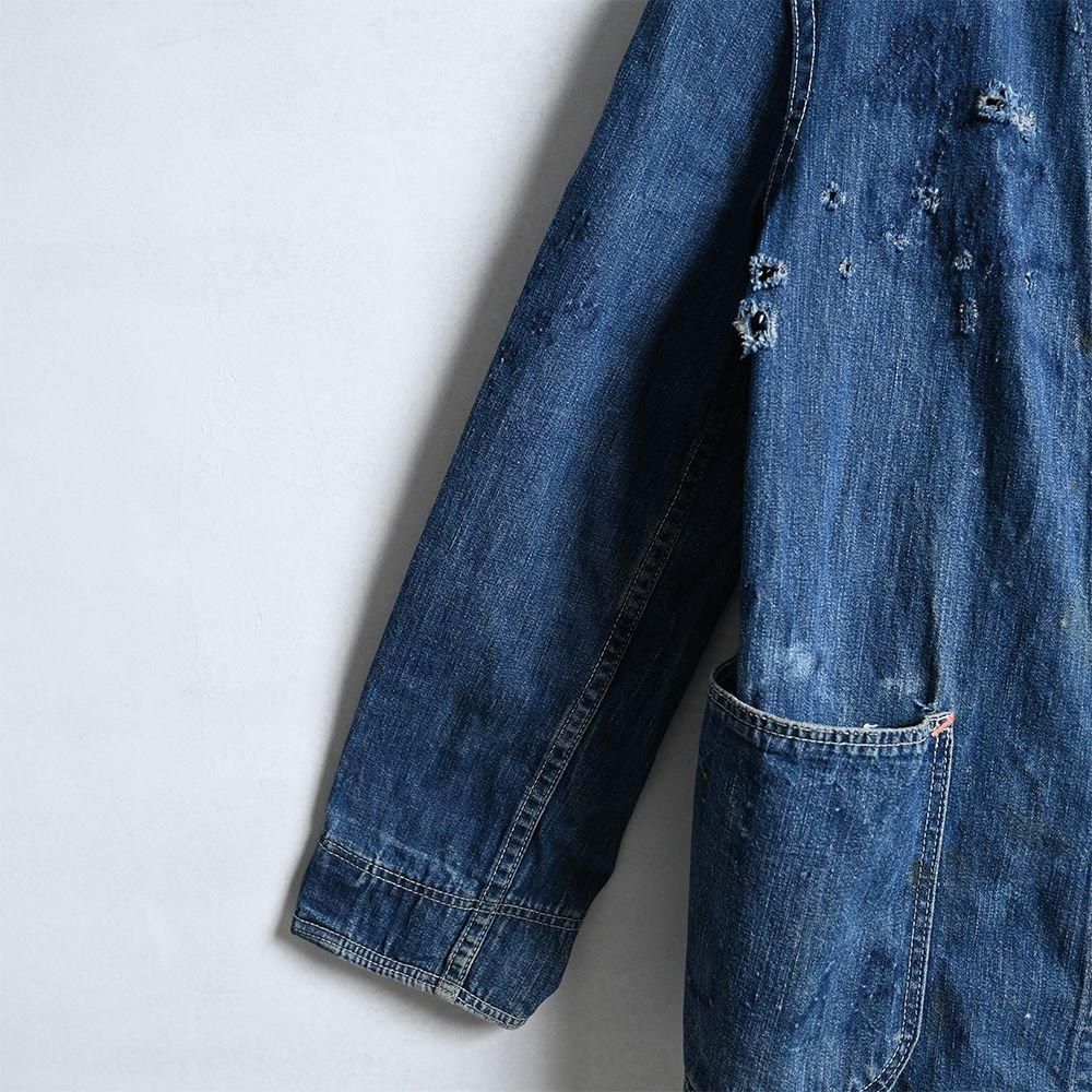 WW2 2-POCKET DENIM COVERALL（1940'S） - 古着屋 ｜ mushroom