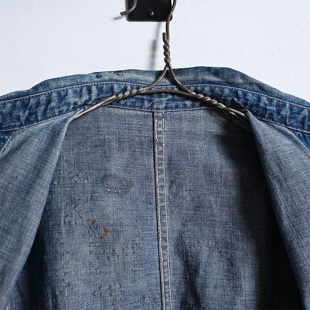 WW2 2-POCKET DENIM COVERALL（1940'S） - 古着屋 ｜ mushroom