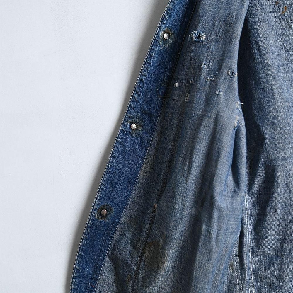 WW2 2-POCKET DENIM COVERALL（1940'S） - 古着屋 ｜ mushroom