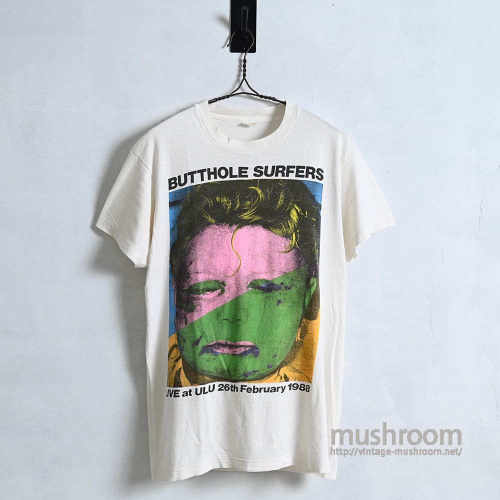 BUTTHOLE SURFERS MUSIC T-SHIRT（'88/VERY GOOD CONDITION） - 古着屋 ｜  mushroom(マッシュルーム) ヴィンテージクロージングストア