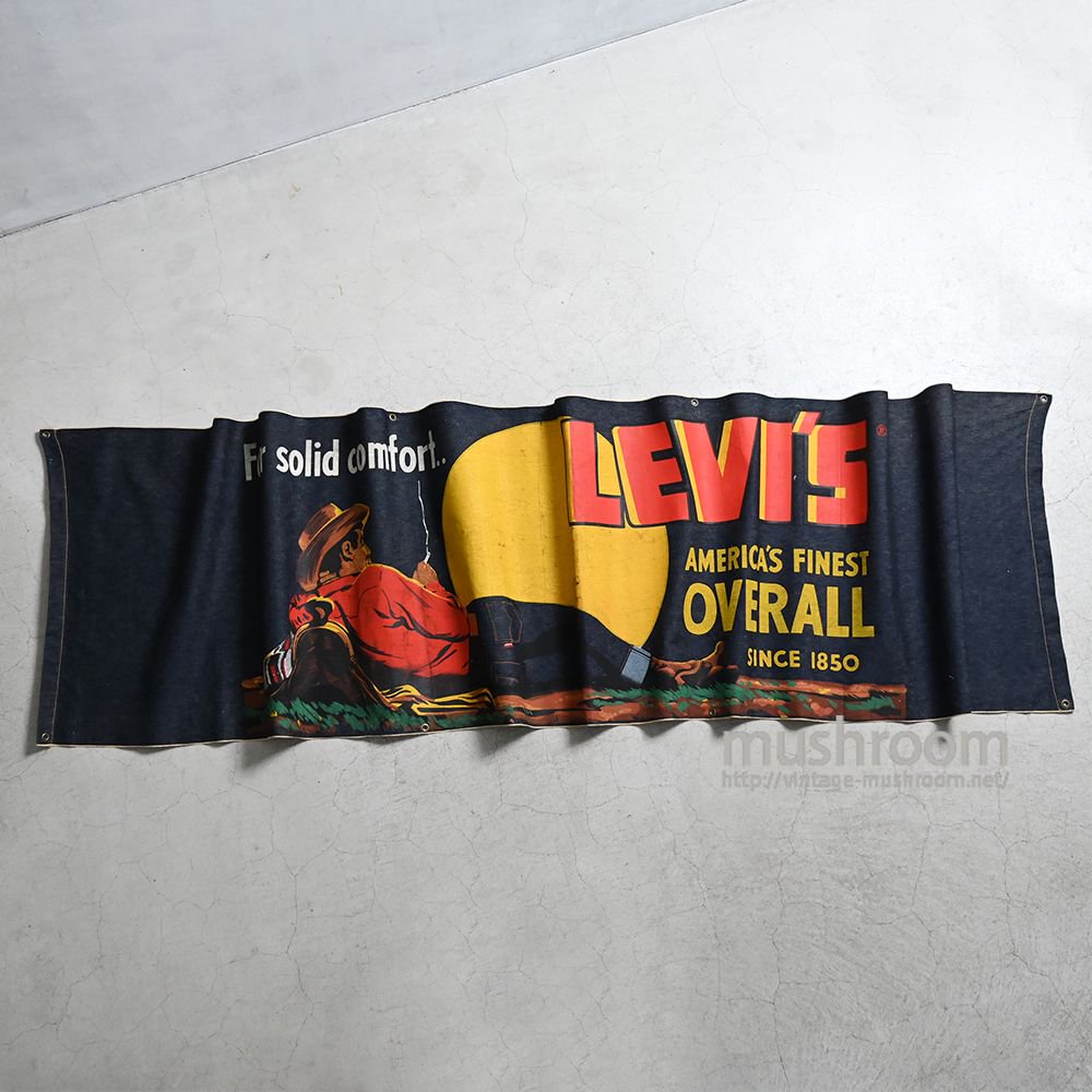 LEVI'S ADVERTISING DENIM BANNER1950'S/MINT CONDITION