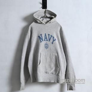 CHAMPION NAVY REVERSE WEAVE HOODYONE COLOR TAG/LARGE