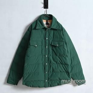 THE NORTH FACE DOWN SHIRT1970'S/MINT CONDITION/X-LARGE