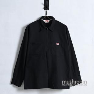 BEN DAVIS L/S BLACK WORK SHIRT1980'S/VERY GOOD CONDITION/MEDIUM