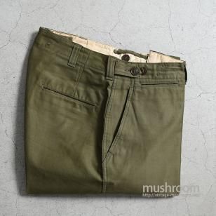 WW2 U.S.ARMY M-1943 O.D. COTTON FIELD TROUSERS1940'S/GOOD CONDITION