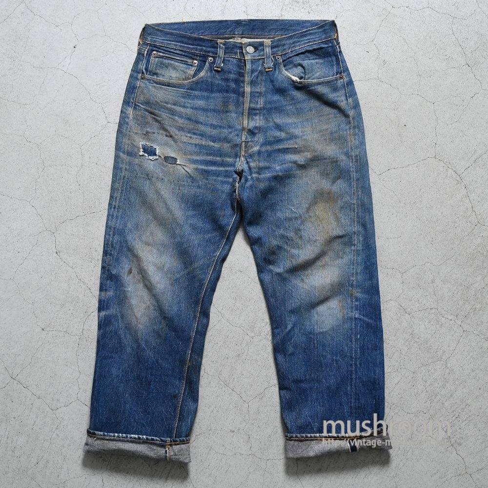 LEVI'S 501XX JEANS（AMAZING HIGE/GOOD DAMAGE & REPAIR） - 古着屋 ｜  mushroom(マッシュルーム) ヴィンテージクロージングストア