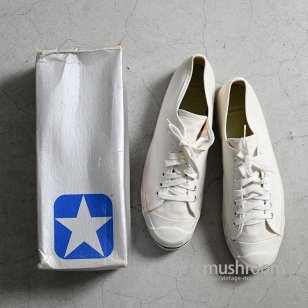 CONVERSE JACK PURCELL CANVAS SHOES with SILVER BOX1980'S/DEADSTOCK/US 11 1/2