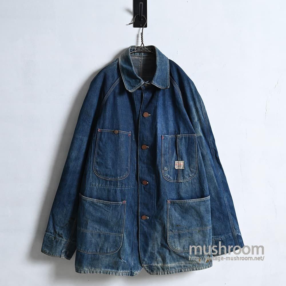 HEAD LIGHT DENIM COVERALL WITH CHINSTRAP - 古着屋