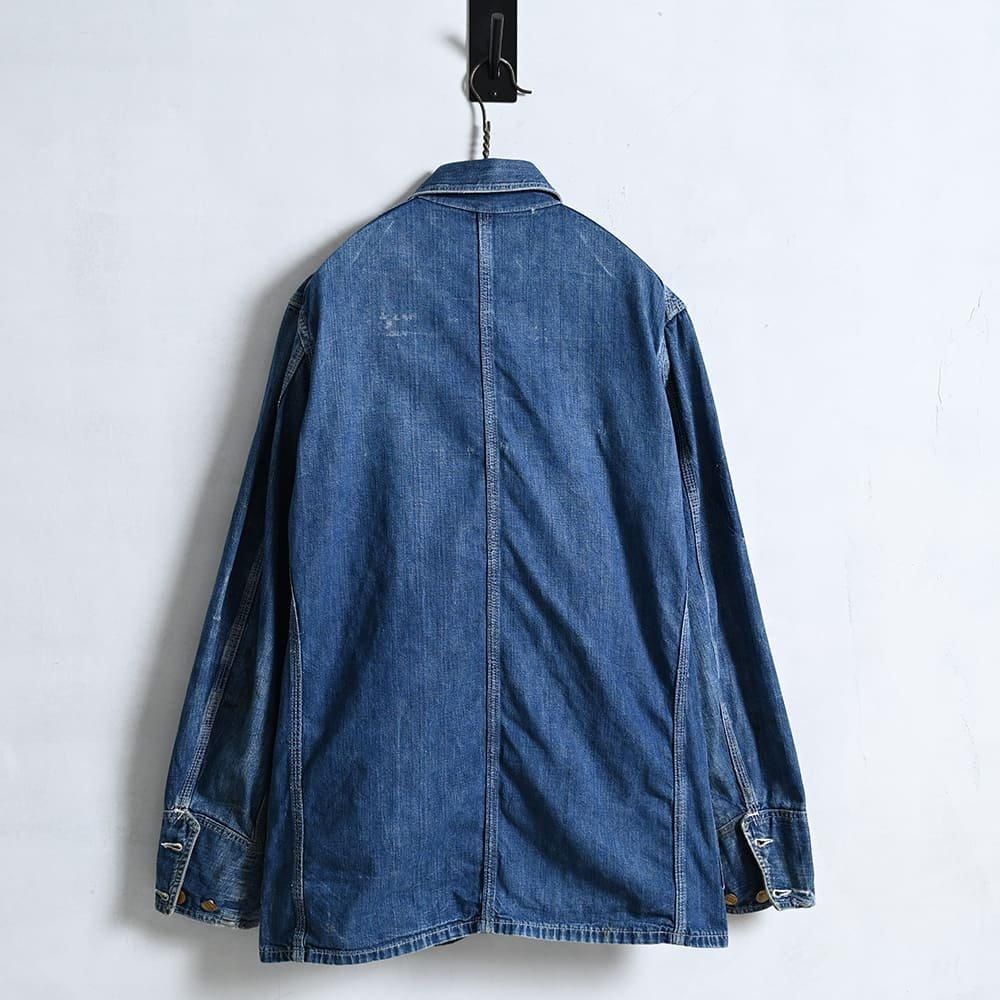 BURLINGTON DENIM COVERALL with CHINSTRAP（1930'S/GOOD
