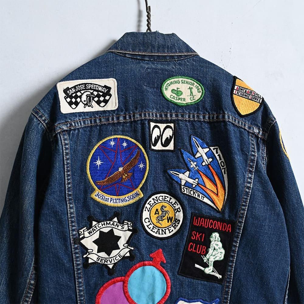 LEVI'S 70505-0217 BIGE DENIM JACKET with PATCH(1960'S/GOOD LEVI'S 70505-0217 BIGE DENIM JACKET with PATCH(1960'S/GOOD