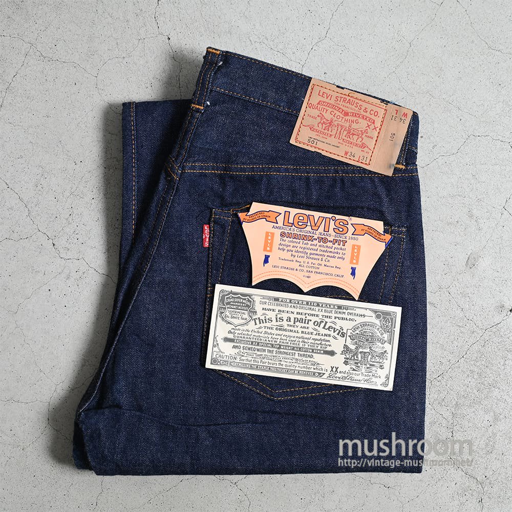 LEVI'S 501 66SS JEANSEarly Type/DEADSTOCK/W34L31