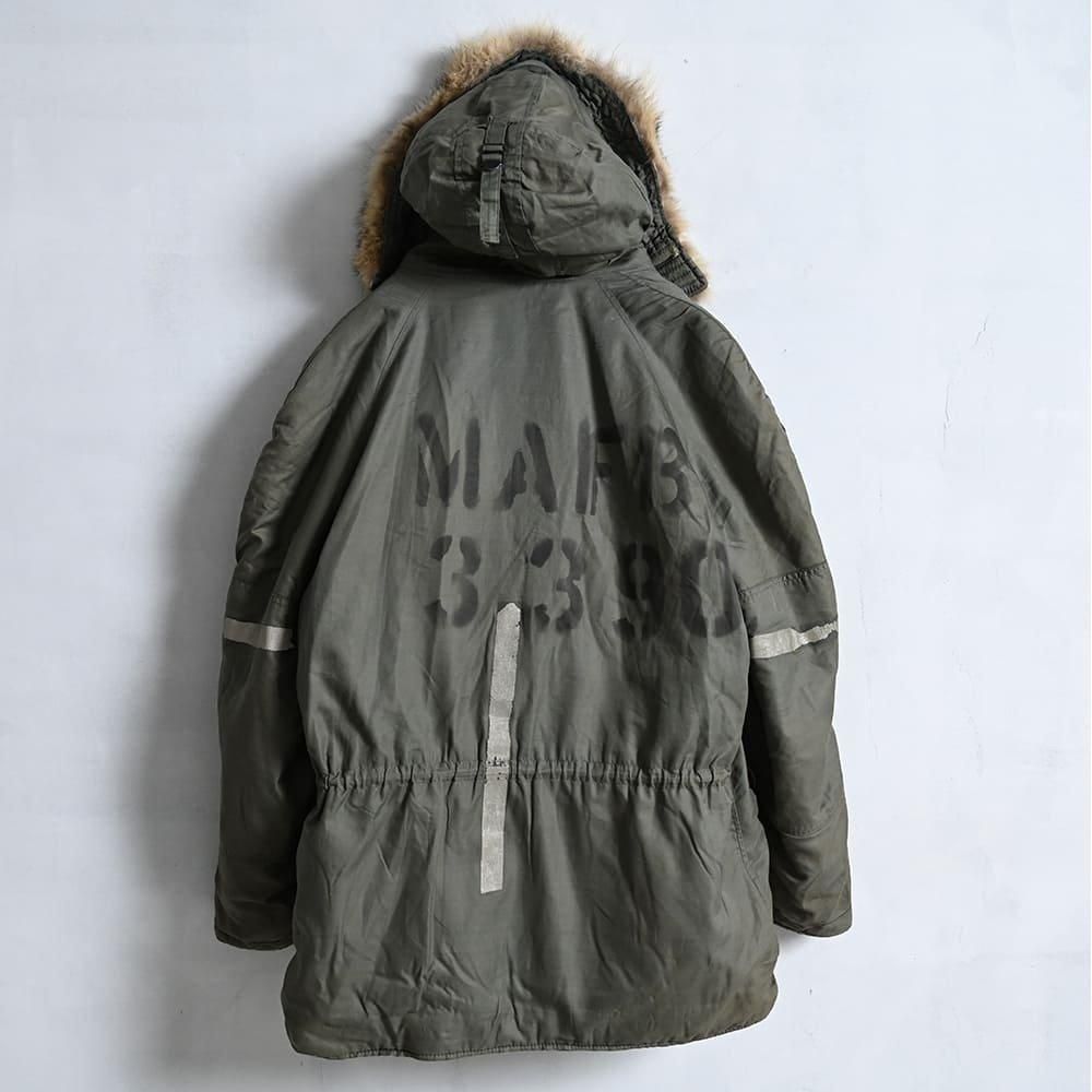 USAF N-3B FLIGHT JACKET WITH STENCIL（'72/LARGE） - 古着屋