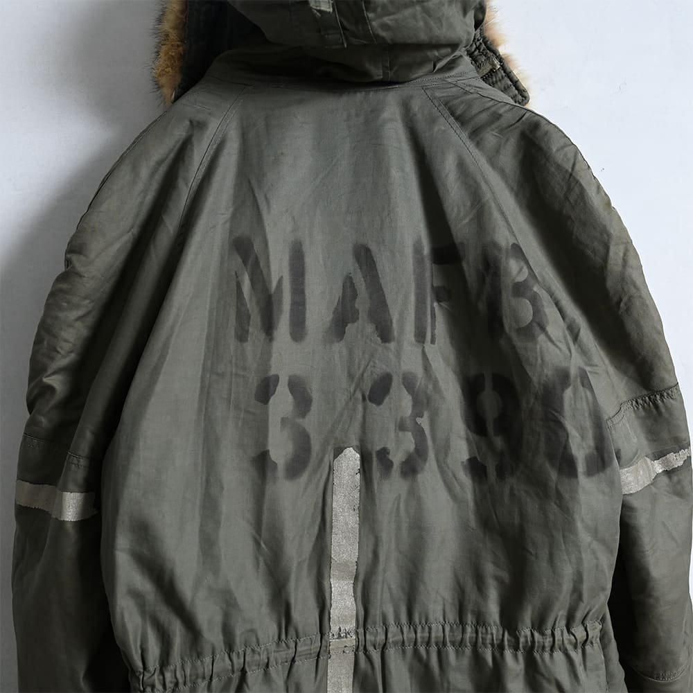 USAF N-3B FLIGHT JACKET WITH STENCIL（'72/LARGE） - 古着屋