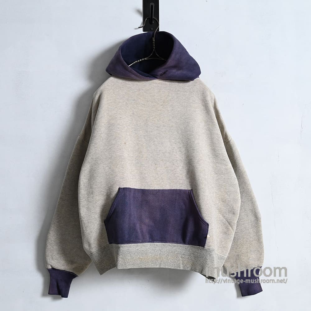 OLD GRYNVY TWO-TONE W/F SWEAT HOODY1950'S/BIG SIZE/GOOD CONDITION