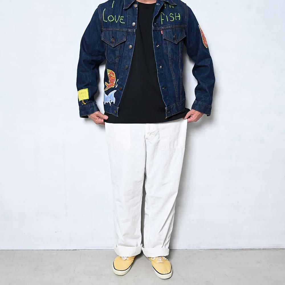 LEVI'S 70505-0217 DENIM JACKET WITH EMBROIDERY & PATCH(DARK LEVI'S 70505-0217 DENIM JACKET WITH EMBROIDERY & PATCH(DARK