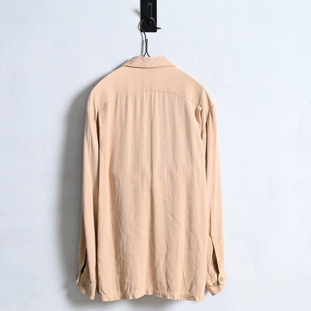 McGREGOR PINK/BEIGE L/S RAYON SHIRT(1950'S/GOOD CONDITION McGREGOR PINK/BEIGE L/S RAYON SHIRT(1950'S/GOOD CONDITION
