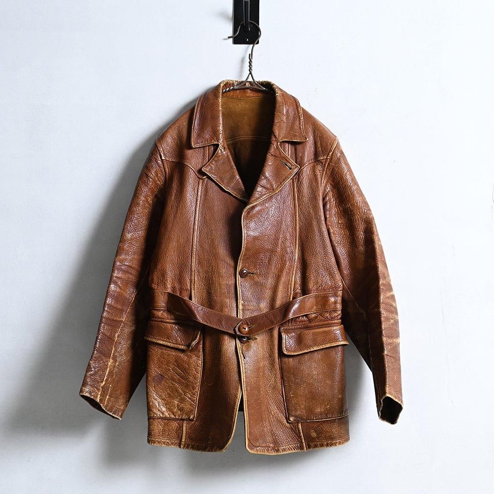 SCULLY BROS NOFOLK STYLED GOATSKIN LEATHER JACKET（Around