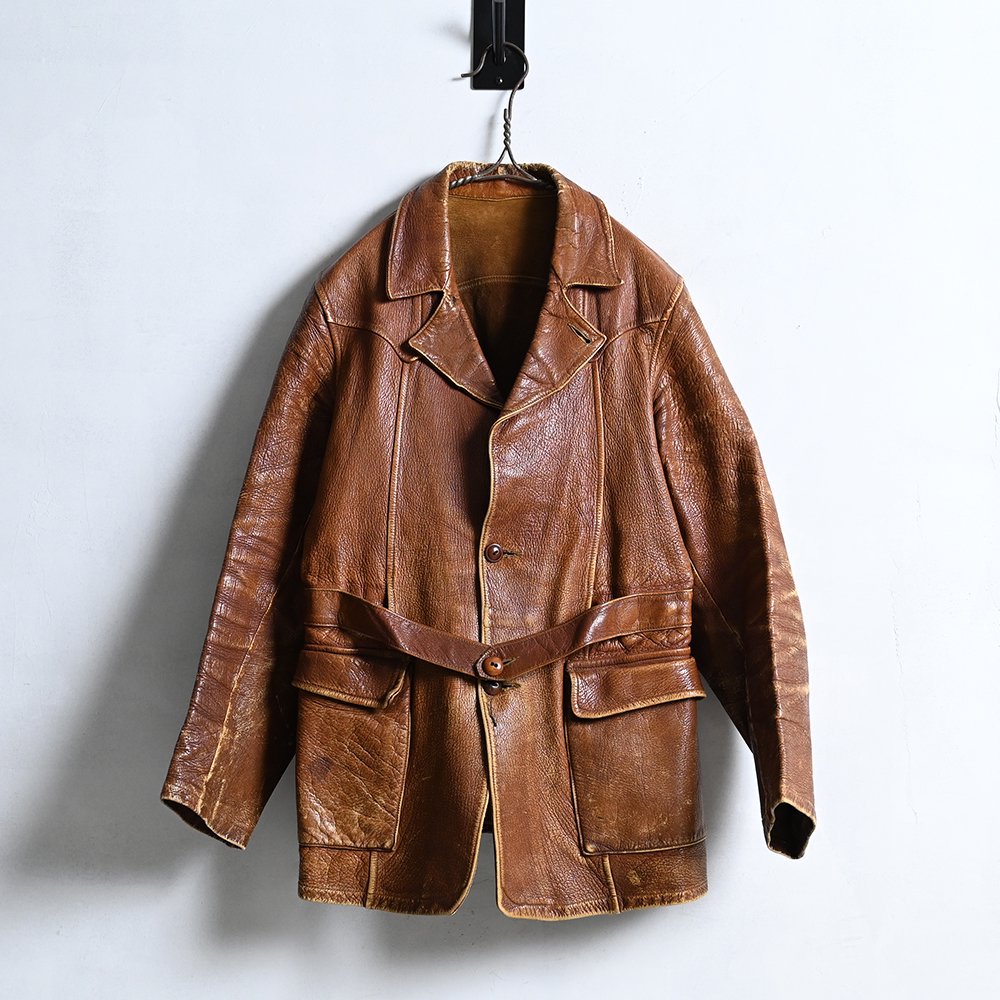 SCULLY BROS NOFOLK STYLED GOATSKIN LEATHER JACKETAround 1930'S