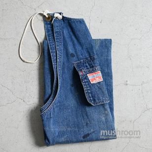 MW PIONEER DENIM WORK APRON1940'S/GOOD INDIGO