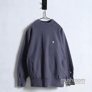 CHAMPION PLAIN MOCK-NECK REVERSE WEAVE1990'S/GOOD CONDITION/MEDIUM