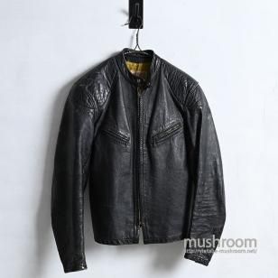 BATES CAFE RACER LEATHER JACKETSZ 42/BLACK