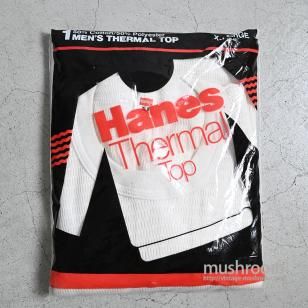 HANES L/S THERMAL UNDERWEAR1980'S/DEADSTOCK/X-LARGE