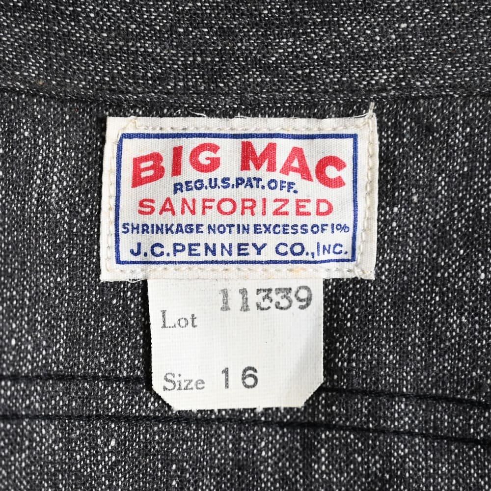 BIG MAC BLACK CHAMBRAY WORK SHIRT（DEADSTOCK/SZ 16） - 古着
