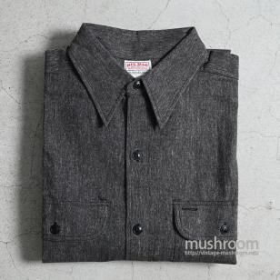 BIG MAC BLACK CHAMBRAY WORK SHIRTDEADSTOCK/SZ 16 