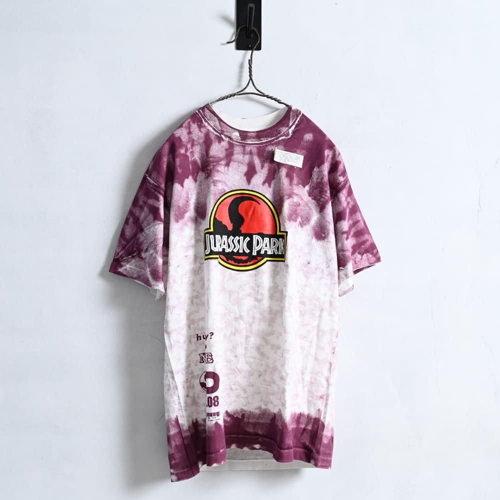 JURASSIC PARK × CUP NOODLE ALL OVER PRINT T-SHIRT（'93/DEADSTOCK/LARGE） -  古着屋 ｜ mushroom(マッシュルーム)　ヴィンテージクロージングストア