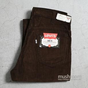 LEVI'S 518-1729 SLIM FITS CORDUROY PANTSW34L30/DEADSTOCK