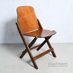 AMERICAN SEATING COMPANY WOOD FOLDING CHAIR194050'S/GOOD CONDITION/