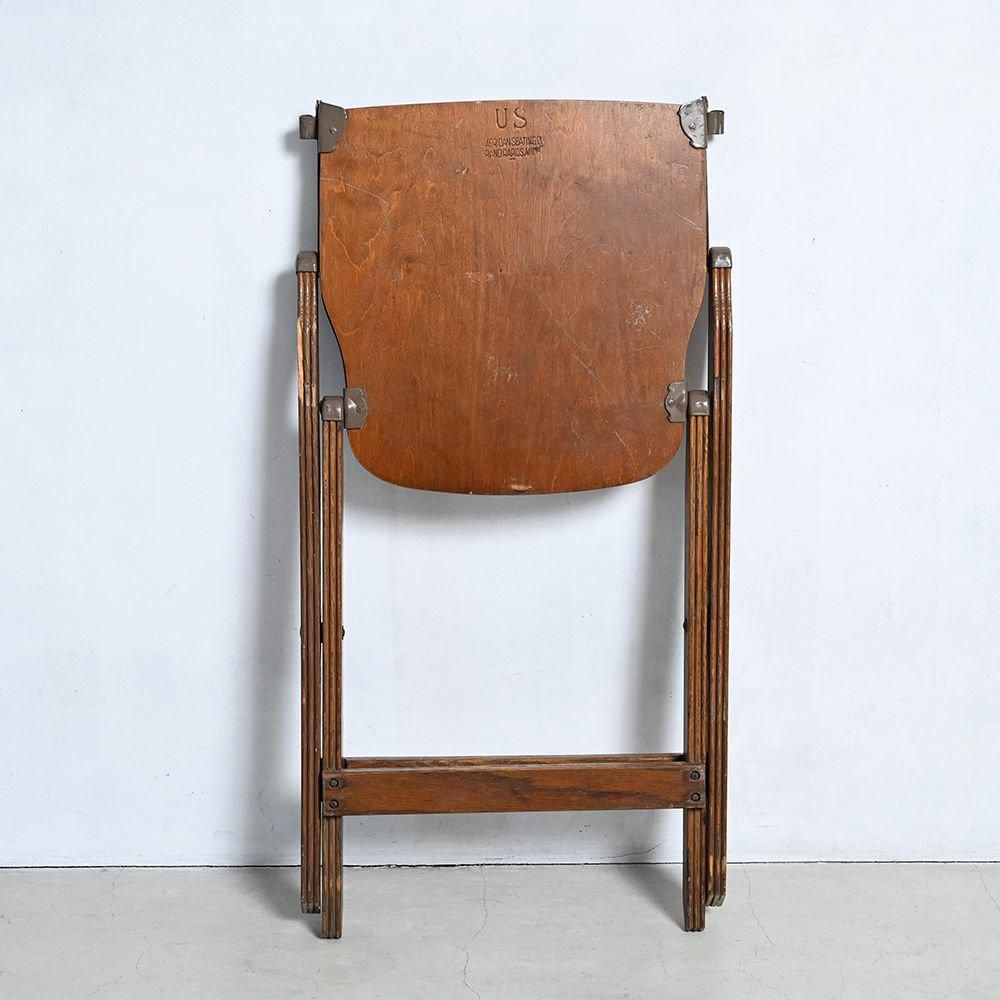 AMERICAN SEATING COMPANY WOOD FOLDING CHAIR(1940~50'S/GOOD AMERICAN SEATING COMPANY WOOD FOLDING CHAIR(1940~50'S/GOOD