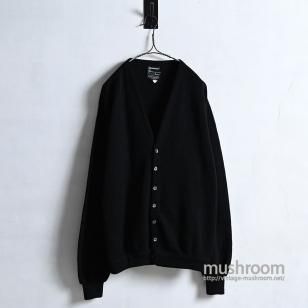 TOWNCRAFT BLACK ALPACA CARDIGAN1960'S/MINT CONDITION/LARGE