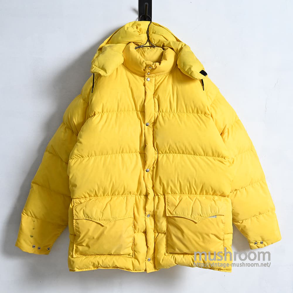 WOOLRICH DOWN JACKET WITH HOODYGOOD CONDITION/YELLOW/X-LARGE