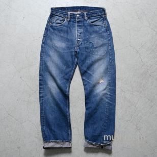 LEVI'S 501 BIGE JEANSEarly Type/GOOD REPAIR