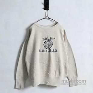 OLD S/V BLACK WATER PRINT SWEAT SHIRT1950'S/BIG SIZE/GOOD CONDITION