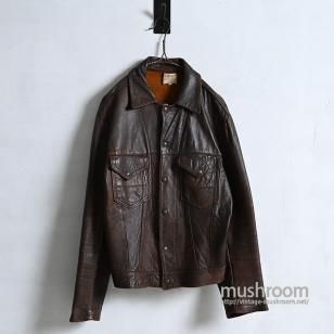 LEVI'S SHORTHORN LEATHER JACKET1950'S/SZ 42/GOOD CONDITION
