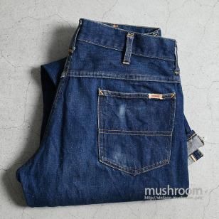 FOREMOST FIVE POCKET JEANS with SELVEDGE 1950'S/DARK COLOR
