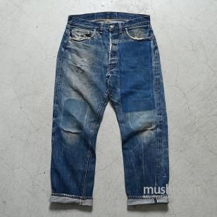 LEVI'S 501 66SS JEANSAMAZING REPAIR/Early Type