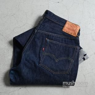 LEVI'S 501XX JEANS with LEATHER PATCH1950'S/ONE WASHED/SUPER DARK COLOR