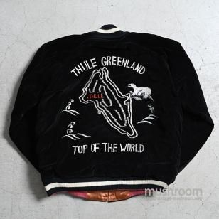 GREENLAND POLAR BEAR SOUVENIR JACKET1950'S/VERY GOOD CONDITION/LARGE
