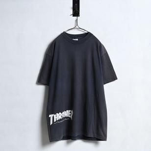 THRASHER SK8 T-SHIRT by HANES1990'S/UNUSUAL PATTERN/X-LARGE
