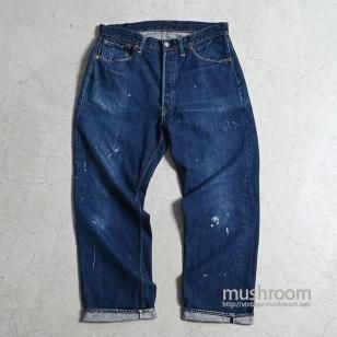 LEVI'S 501XX JEANS with PAINT1950'S/VERY GOOD CONDITION