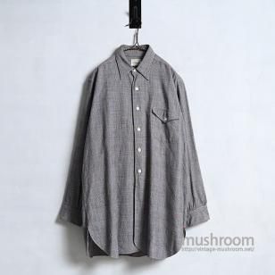 HATHAWAY GLEN CHECK L/S SHIRT1960'S/SZ 15 1/2/VERY GOOD CONDITION