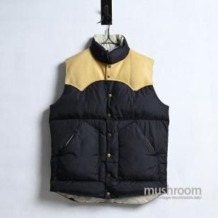 H BAR C BLACK DOWN VESTMEDIUM/GOOD CONDITION